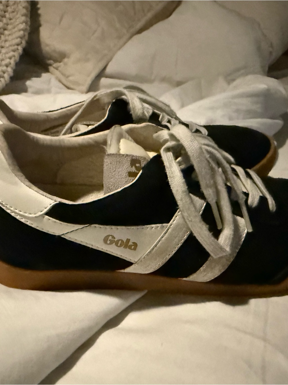 Gola Black and White Classic Sneakers Elan Sneakers size 38 - Picture 2 of 4